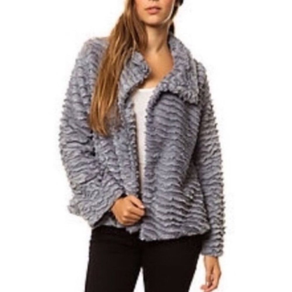 Patagonia Pelage Teddy Jacket Coat Grey | Size XS